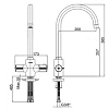 Смеситель для кухни E.C.A Thermostatic 102108754EX хром