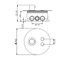 Смеситель для душа Gllon GL-CMB-R-2-T хром