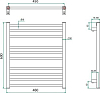 Полотенцесушитель электрический Grota Classic 48x60