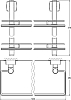 Полка FBS Esperado ESP 064 2-ярусная 50 см