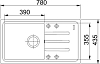 Кухонная мойка 78 см Franke Malta BSG 611-78 3,5" 114.0391.205, миндаль