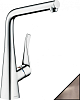 Смеситель, под сталь Hansgrohe Metris 14822800, под сталь