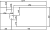 Столешница с раковиной DIWO Элиста 120 чёрный мрамор, с раковиной Moduo 50 Square