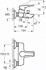 Смеситель для ванны с душем VitrA Solid S A42444EXP, хром