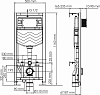 Инсталляция для унитаза WasserKRAFT Aller 10TLT.010.ME.WH01 с белой клавишей смыва