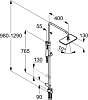 Душевая стойка Kludi A-QA Dual Shower System 4919105-00, хром