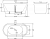 Акриловая ванна BelBagno 150х75 BB81-1500