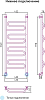 Полотенцесушитель водяной Сунержа Элегия 120x40