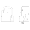 Смеситель для раковины Esko Orlando OL26M хром