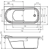 Акриловая ванна Riho Columbia 150х75 B002001005