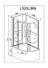 Душевая кабина Deto L L520RNGM