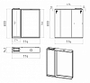 Зеркальный шкаф Brevita Balaton 80 L BAL-04080-01-01