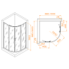 Душевой уголок RGW Passage 03085200-11 стекло прозрачное, профиль хром