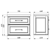 Тумба под раковину ASB-Woodline Венеция 11955 белый