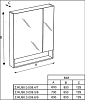 Зеркальный шкаф Roca Gap Z.RU93.0.275.0 белый