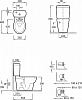 Унитаз-компакт Jacob Delafon Ove 19974W-00 с бачком E1558-00 и крышкой-сиденьем микролифт