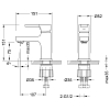 Смеситель для раковины Lemark Aura LM0606C хром