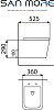 Комплект Jaquar JCS-WHT-2400FS с подвесным унитазом San More Ispirare SMT971902 с сиденьем микролифт