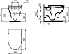 Комплект инсталляция с подвесным унитазом Ideal Standard Esedra T365701PE15 с сиденьем микролифт