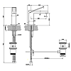 Смеситель для раковины Gessi Rettangolo K 53001#031, хром