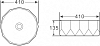 Раковина накладная 41 см Belbagno BB1409