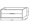 Тумба под раковину Jacob Delafon Vivienne EB1509-N18-F30 белый