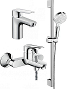 Душевой комплект Hansgrohe SET Logis E 100 (c)
