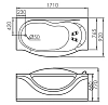 Акриловая ванна Gemy 171х92 G9072 K L белый