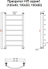 Полотенцесушитель водяной Тругор Приоритет НП 1 100*40 (ЛЦ2)