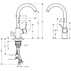 Смеситель для кухни Hansgrohe Talis Classic 14875000 хром