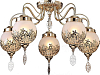 Потолочная люстра Arte Lamp Moroccana A4552PL-5GO