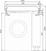 Тумба с раковиной Aquaton Лондри 1A2361K0LH010, белый глянец