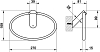Полотенцедержатель Gessi Ovale 25709#031, хром