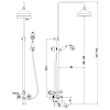 Душевая система Lemark Vintage LM2862B бронза