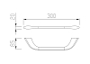 Полотенцедержатель Cezares LINER-TH02-GM, оружейная сталь