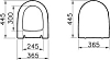 Крышка-сиденье VitrA Sento 120-001-009 микролифт, матовый белый