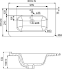 Раковина 80 см Iddis 0108000i28, белый