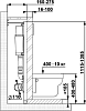 Инсталляция для унитаза Berges Wasserhaus Atom 410 040338 с клавишей смыва хром