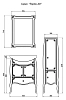 Тумба под раковину АСБ-Мебель Парма асб_тмб_Парма 60 золото,белый