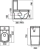 Унитаз-моноблок Arcus 050 white DW