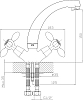 Смеситель для раковины DIWO Сочи SO-02cr