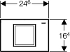 Кнопка смыва Geberit Delta 40 115.130.46.1, хром