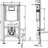 Комплект Villeroy & Boch O Novo 5660D301 с кнопкой смыва