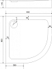 Душевой поддон Bas Раунд R ПН00033, 90x90