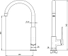 Комплект Мойка кухонная Domaci Сиена 50186-110 с 3 отверстиями, черная матовая + Измельчитель Равенна Vento Plus 560 + Смеситель STWORKI HWX5015-P01BK + Дозатор 401 черный