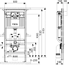 Инсталляция TECE TECEprofil 9300075 с безободковым унитазом Creo Ceramique Avignon AV1100MB, сиденье микролифт, черный матовый, комплект