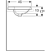 Раковина 55 см Geberit VariForm 500.722.01.2, белый