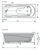 Акриловая ванна Loranto Alberto 150х70 CS00063285 белый