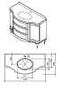 Тумба под раковину Caprigo Imperio 11616-B067 фиолетовый