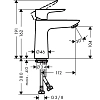 Смеситель для раковины Hansgrohe Talis 71714670 черный